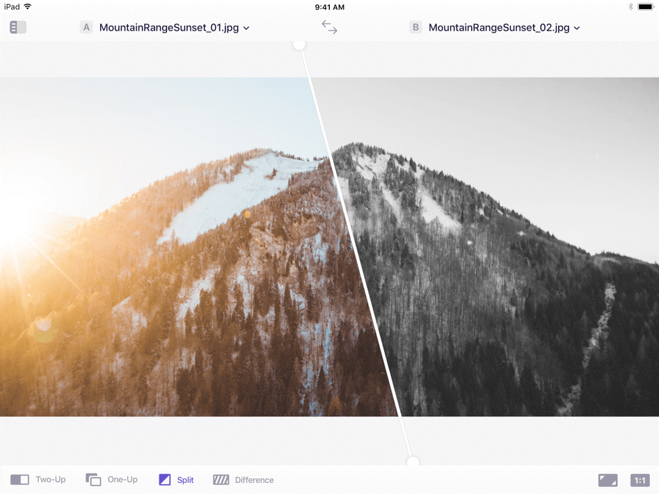 Kaleidoscope image scope screenshot on iOS