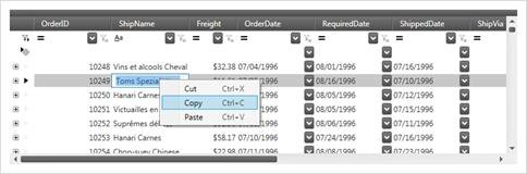 Excel-like Behaviors