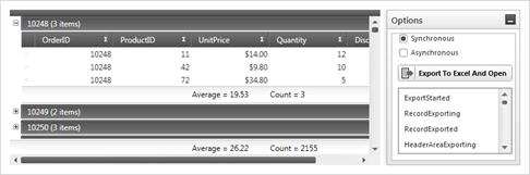 Excel Export