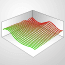 Grid surface chart icon