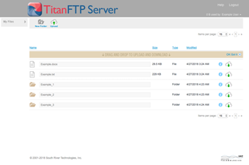 SFTP, FTP File Transfer through a browser
