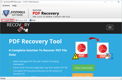 pdf recovery