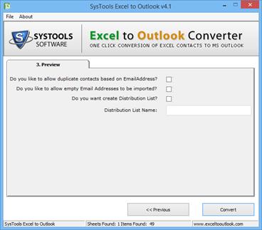 xls to outlook distribution list