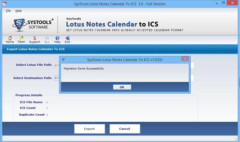Lotus Notes Calendar to ICS Conversion