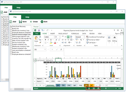 excel repair workbook